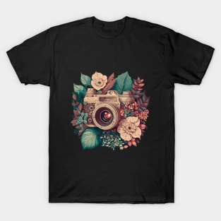 Vintage Visions, Vintage Retro Art Camera Design T-Shirt